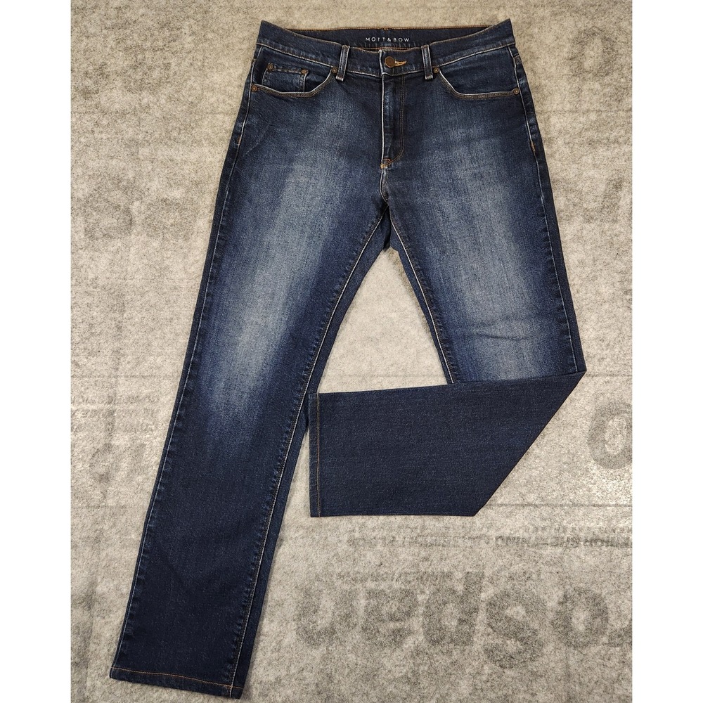 mott and bow jeans men's 32x32 Blue Demin Slim Stretch